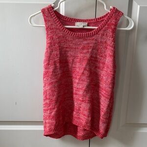 Loft sweater vest sleeveless sweater pink size small